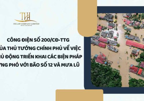 Công điện số 200/CĐ-TTg của Thủ tướng Chính phủ về việc chủ động triển khai các biện pháp ứng phó với bão số 12 và mưa lũ